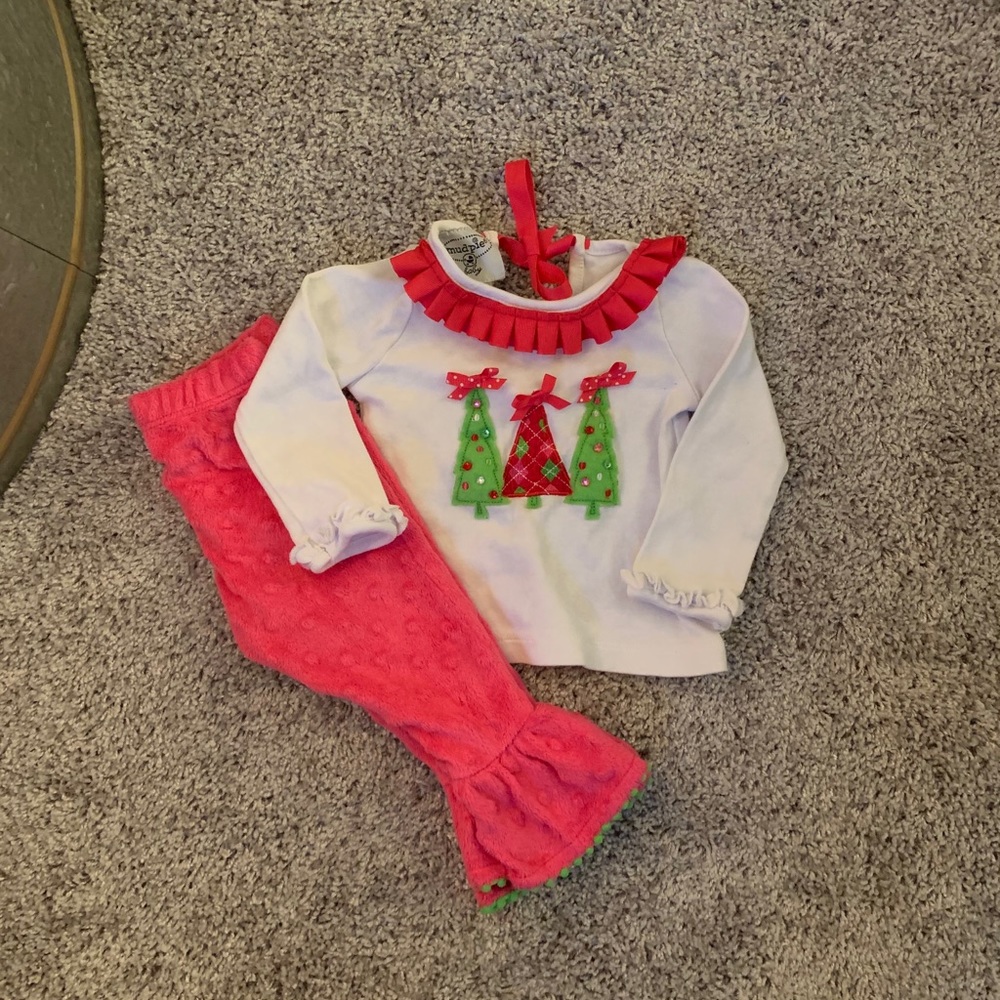 Mud pie Christmas baby girl 9-12 months